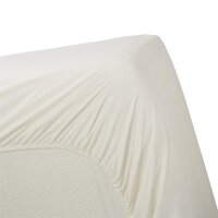 Ambiante Spannbettlaken Cotton Uni HL_Off-white_UV_UV_180x210/220 180 x 210/220 cm Steghöhe: 35 cm 1 Spannbettlaken