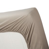 Ambiante Spannbettlaken Cotton Uni HL_Taupe_UV_UV_180x210/220 180 x 210/220 cm Steghöhe: 35 cm 1 Spannbettlaken