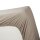 Ambiante Spannbettlaken Cotton Uni TD_Taupe_UV_UV_160x210/220 160 x 220 cm Pocket Depth: 18 cm 1 Topper-Spannbettlaken