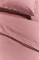 Ambiante Bettwäsche Cotton Uni_Pink_DE_UV_155x220 155 x 220 cm + 1x 80 x 80 cm 1 Bettbezug, 1 Kissenbezug