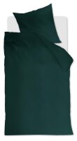 Ambiante Bettwäsche Cotton Uni_Dark Green_DE_UV_155x220 155 x 220 cm + 1x 80 x 80 cm 1 Bettbezug, 1 Kissenbezug