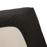 Ambiante Spannbettlaken Cotton Uni HL_Black_UV_UV_90x200...