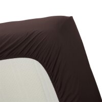 Ambiante Spannbettlaken Cotton Uni HL_Brown_UV_UV_90x200...