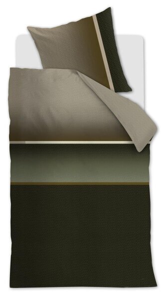 Beddinghouse Bettwäsche Kian_Olive Green_DE_UV_135x200 135 x 200 cm + 1x 80 x 80 cm 1 Bettbezug, 1 Kissenbezug