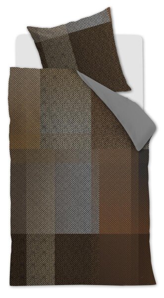 Beddinghouse Bettwäsche Harris_Brown_DE_UV_155x220 155 x 220 cm + 1x 80 x 80 cm 1 Bettbezug, 1 Kissenbezug