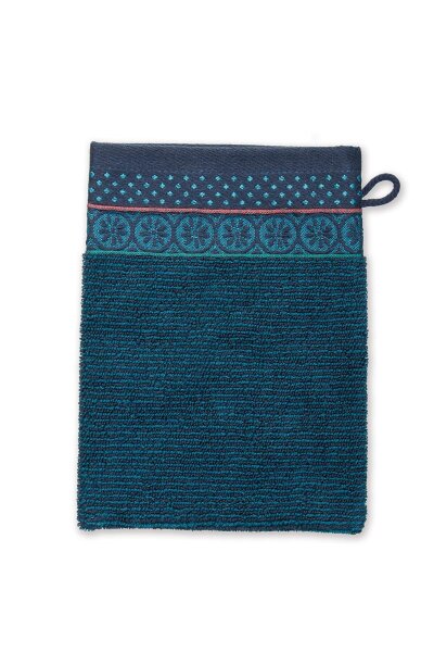 Pip Studio Waschlappen Soft Zellige_Dark Blue_UV_UV_16x22 16 x 22 cm 3 x Waschlappen