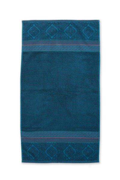 Pip Studio Handtuch Soft Zellige_Dark Blue_UV_UV_55x100 55 x 100 cm 1 Handtuch