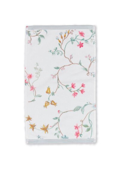 Pip Studio Gästehandtuch Les Fleurs_White_UV_UV_30x50 30 x 50 cm 1 Gästehandtuch