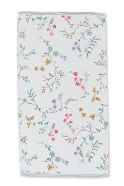 Pip Studio Handtuch Les Fleurs_White_UV_UV_55x100 55 x 100 cm 1 Handtuch