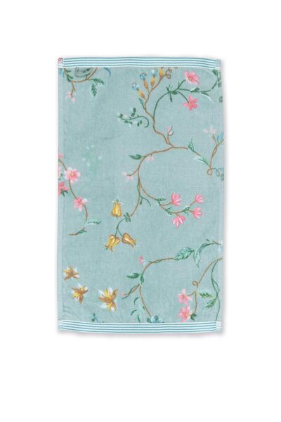 Pip Studio Gästehandtuch Les Fleurs_Blue_UV_UV_30x50 30 x 50 cm 1 Gästehandtuch