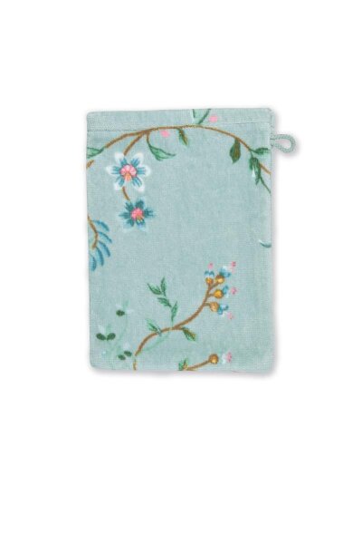 Pip Studio Waschlappen Les Fleurs_Blue_UV_UV_16x22 16 x 22 cm 3 x Waschlappen