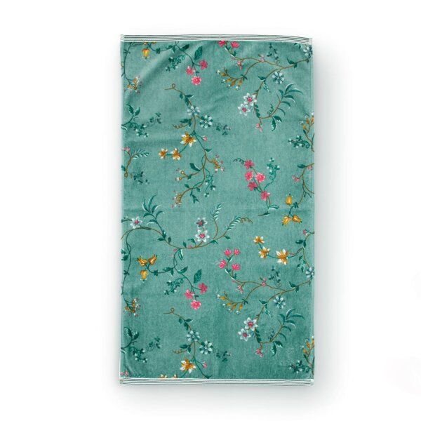 Pip Studio Handtuch Les Fleurs_Green_UV_UV_55x100 55 x 100 cm 1 Handtuch