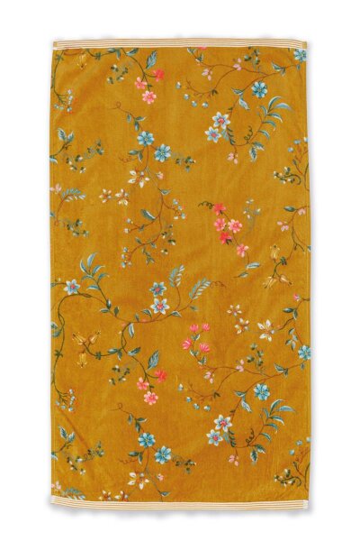 Pip Studio Handtuch Les Fleurs_Yellow_UV_UV_55x100 55 x 100 cm 1 Handtuch