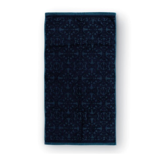 Pip Studio Handtuch Tile de Pip_Dark Blue_UV_UV_55x100 55 x 100 cm 1 Handtuch