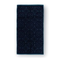 Pip Studio Handtuch Tile de Pip_Dark Blue_UV_UV_55x100 55...