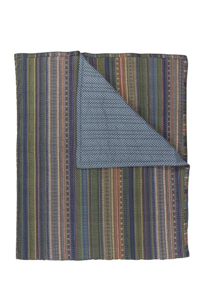 Pip Studio Tagesdecke Ribbon Quilt_Blue Green_UV_UV_180x260 1x 180x260 cm 1 Tagesdecke