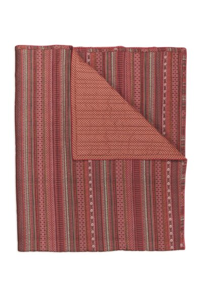 Pip Studio Tagesdecke Ribbon Quilt_Red_UV_UV_180x260 1x 180x260 cm 1 Tagesdecke