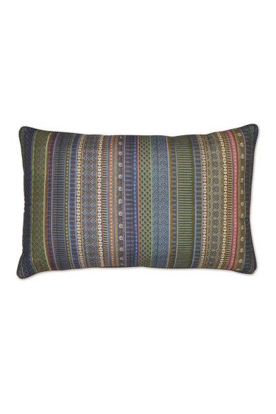 Pip Studio Dekokissen Ribbon Quilted Cushion_Blue Green_UV_UV_45x70 45 x 70 cm 1 Zierkissen