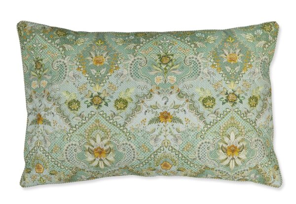 Pip Studio Dekokissen Saluti Piccoli Quilted Cushion_Green_UV_UV_45x70 45 x 70 cm 1 Zierkissen