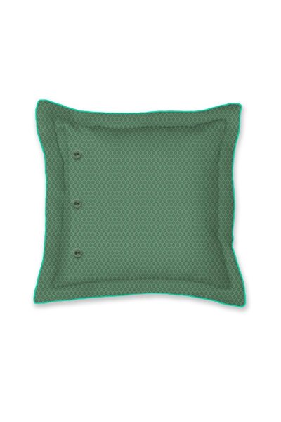 Pip Studio Dekokissen Cece Fiore Square Cushion_Green_UV_UV_45x45 1x 45x45 cm 1 Zierkissen