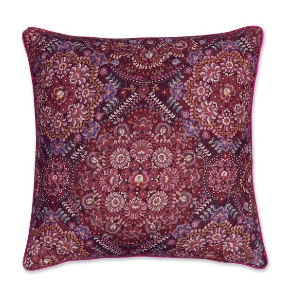 Pip Studio Dekokissen PIP Il Mosaico Quilted Cushion_Dark Red_UV_UV_50x50 50 x 50 cm 1 Zierkissen