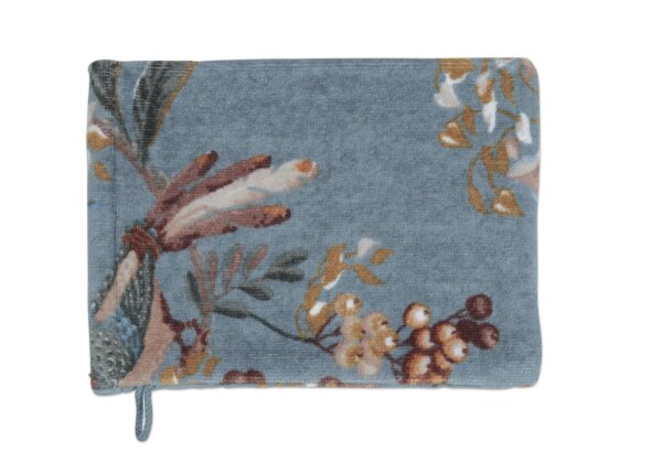 Pip Studio Waschlappen Secret Garden_Blue_UV_UV_16x22 16 x 22 cm 3 x Waschlappen