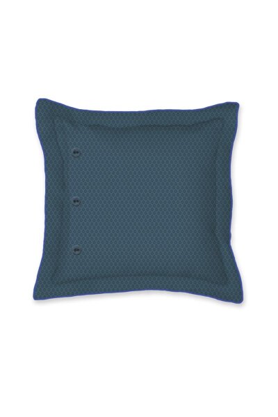 Pip Studio Dekokissen Il Ricamo Square Cushion_Dark Blue_UV_UV_45x45 1x 45x45 cm 1 Zierkissen