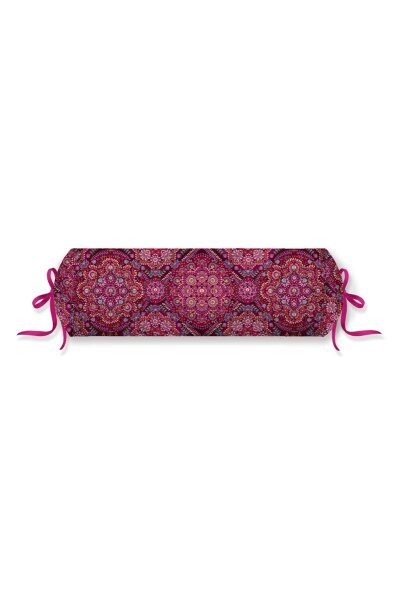 Pip Studio Dekokissen PIP Il Mosaico Roll Cushion_Dark Red_UV_UV_22x70 22 x 70 cm 1 Zierkissen