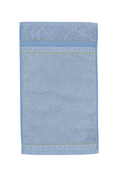 Pip Studio Gästehandtuch Soft Zellige_Blue Grey_UV_UV_30x50 30 x 50 cm 1 Gästehandtuch