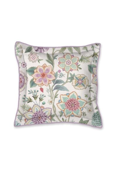 Pip Studio Dekokissen Viva Las Flores Square Cushion_White_UV_UV_45x45 1x 45x45 cm 1 Zierkissen