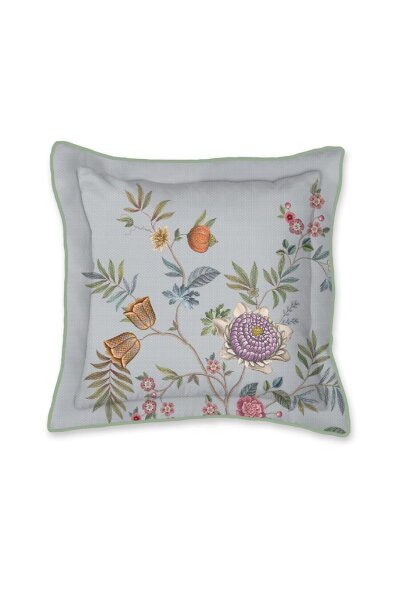 Pip Studio Dekokissen Il Paradiso Square Cushion_Light Blue_UV_UV_45x45 1x 45x45 cm 1 Zierkissen