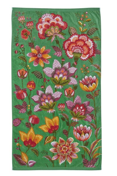 Pip Studio Strandlaken Sunny side up beachtowel_Green_UV_UV_100x180 100 x 180 cm 1 Strandlaken