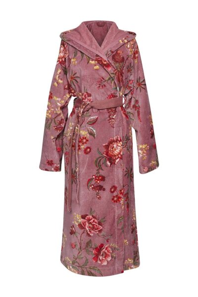 Pip Studio Bademantel Secret Garden Bathrobe_Mauve_UV_UV_XS XS 1 Bademantel