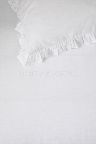 Rivièra Maison Bettwäsche Savannah_White_DE_UV_155x220 155 x 220 cm + 1x 80 x 80 cm 1 Bettbezug, 1 Kissenbezug