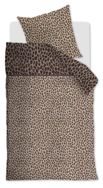 Rivièra Maison Bettwäsche Cheetah_Brown_DE_UV_155x220 155 x 220 cm + 1x 80 x 80 cm 1 Bettbezug, 1 Kissenbezug