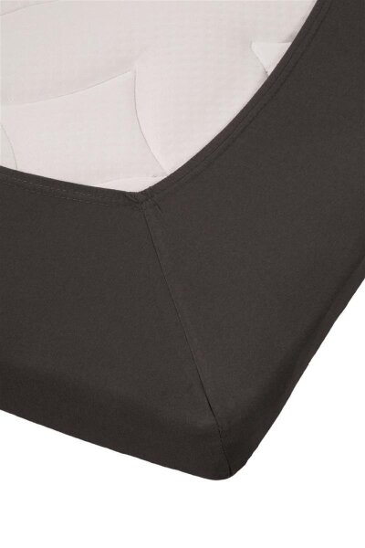 Rivièra Maison Spannbettlaken RIVIERA Lycra TDS_Anthracite_UV_UV_180/200x200/220 140 x 210 cm Steghöhe: 25 cm 1 Splittopper-Spannbettlaken