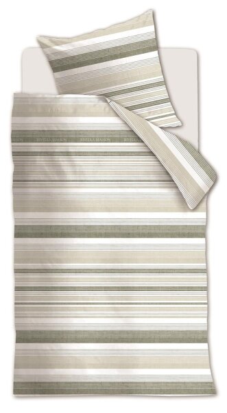 Rivièra Maison Bettwäsche Sturdy Stripe_Grey Green_DE_UV_135x200 135 x 200 cm + 1x 80 x 80 cm 1 Bettbezug, 1 Kissenbezug