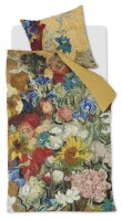 Beddinghouse x Van Gogh Museum Bettwäsche Bouquet dAnniversaire_Gold_DE_UV_155x220 155 x 220 cm + 1x 80 x 80 cm 1 Bettbezug, 1 Kissenbezug