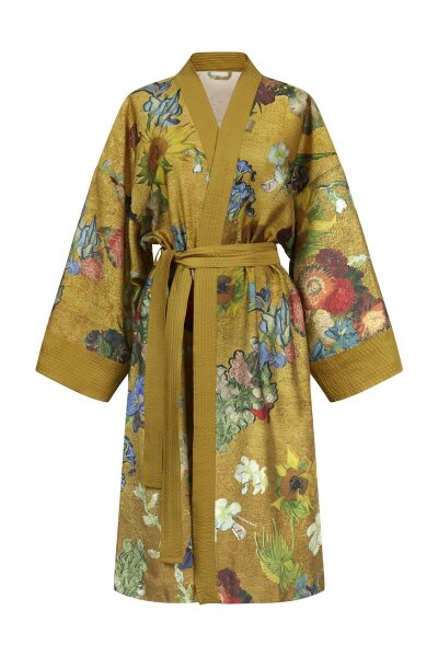 Beddinghouse x Van Gogh Museum Bademantel Partout des Fleurs Kimono_Gold_UV_UV_S/M S/M S/M