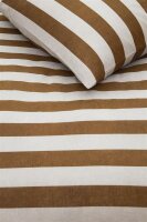 vtwonen Bettwäsche Bold Stripe_Light Brown_DE_UV_135x200 135 x 200 cm + 1x 80 x 80 cm 1 Bettbezug, 1 Kissenbezug