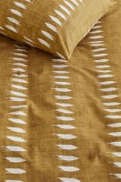 vtwonen Bettwäsche Ikat_Ochre_DE_UV_155x220 155 x 220 cm + 1x 80 x 80 cm 1 Bettbezug, 1 Kissenbezug