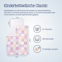 Julius Zöllner Patch rose Bettwäsche 100x135+40x60