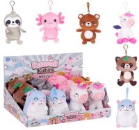 KAWAII Kuties Plüsch Kuscheltier Plüsch Plüschfigur Teddybär Stofftier für Kinder Bagclip 12 cm Faultier Anime Kawaii Plush Stofftier Cute Plushie Halloween Geschenke