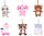 KAWAII Kuties Plüsch Kuscheltier Plüsch Plüschfigur Teddybär Stofftier für Kinder Bagclip 12 cm Axolotl Anime Kawaii Plush Stofftier Cute Plushie Halloween Geschenke