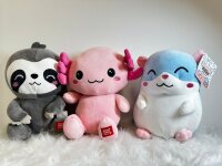 KAWAII Kuties Plüsch Kuscheltier Plüsch Plüschfigur Teddybär Stofftier für Kinder 24 cm Faultier Anime Kawaii Plush Stofftier Cute Plushie Halloween Geschenke