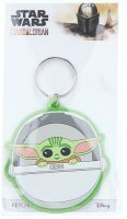 Schlüsselanhänger Mini Anhänger Geschenk Cartoon Schlüsselanhänger 13 cm Silikon Schlüsselanhänger für Handyhülle Charme Rucksack Geschenk Schlüsselanhänger Babyyoda Star Wars The Mandalorian Baby Yoda Raumschiff