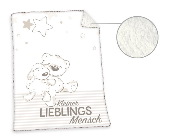 Herding Lieblingsmensch Soft-Plush-Decke Kuscheldecke 75/100 cm