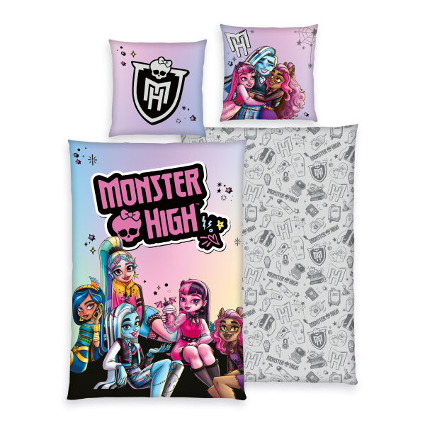 Herding Monster High Bettwäsche Bettwäsche mit MRV / Zipper 80/80+135/200 cm