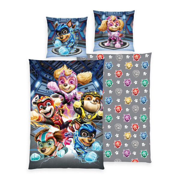 Herding Paw Patrol Movie Bettwäsche Bettwäsche mit Marken-RV / with branded zipper 80/80+135/200 cm