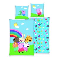 Herding Peppa Pig Flanell-Bettwäsche Bettwäsche...